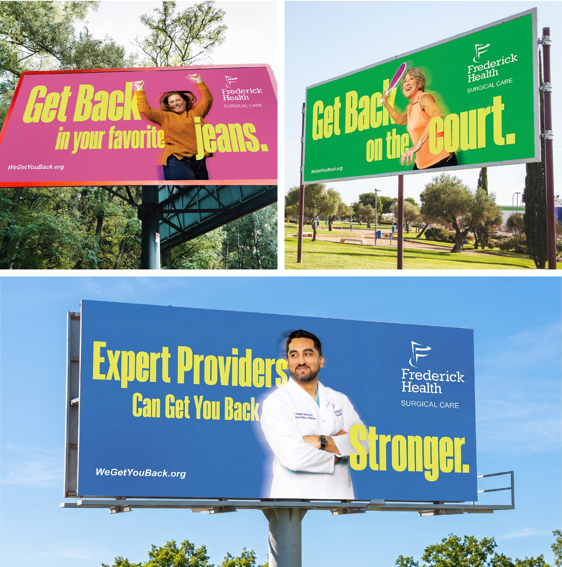 Frederick Health Get Back Phase 2 Billboards